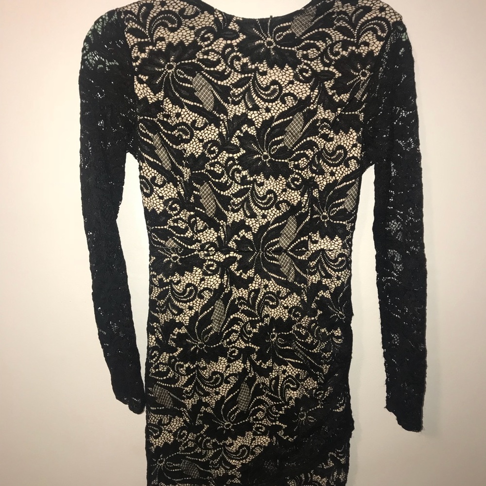 windsor black and nice lace bodycon mini dress